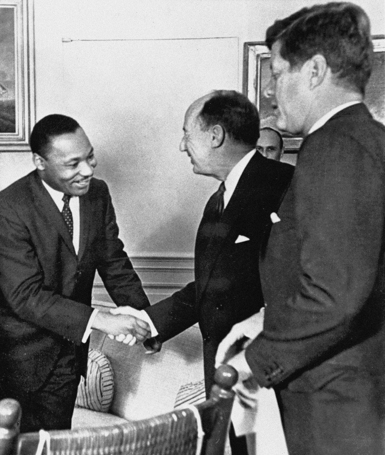 Martin Luther King Jr., Adlai Stevenson, John F. Kennedy